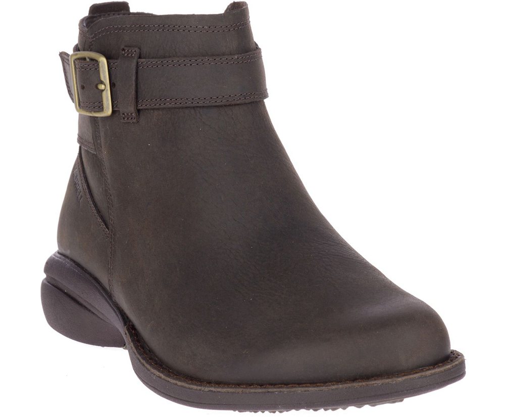 Botas Senhora - Merrell Andover Bluff Waterproof - Marrom - LWP278635